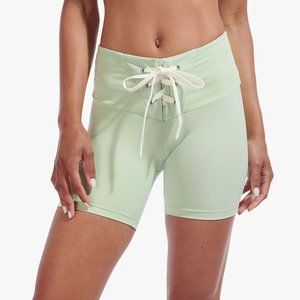 New Balance x STAUD Lace Up Bike Shorts in Sage